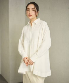 #Newans 【洗濯機可能】Aラインパネルチュニックシャツ