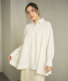 #Newans 【洗濯機可能】Aラインパネルチュニックシャツ