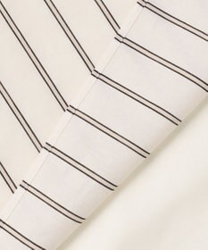 BEIGE， QUARTZ / 異素材コンビ ストライプシャツ