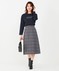 ANY SIS メッセージロゴ ロングTシャツ