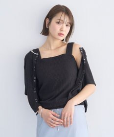 earth music&ecology チェーンリブラメカットタンクトップ