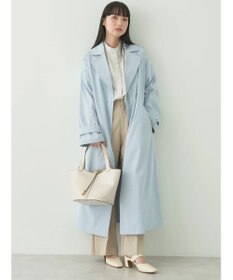 earth music&ecology 着流しロングトレンチ