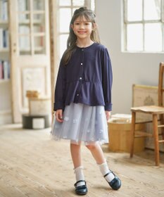 組曲 KIDS 【UVカット・接触冷感】【150-160㎝】サラリとスナップ カーディガン