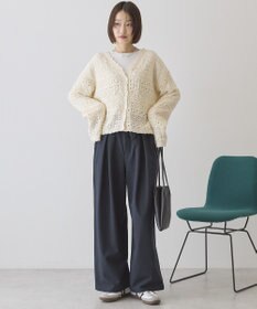 AMERICAN HOLIC リボン付きタックワイドパンツ