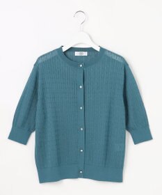 J.PRESS LADIES Vis/Peスパーク クルーネック カーディガン