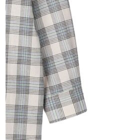 Green Parks 綿麻混バンドカラーシャツワンピース