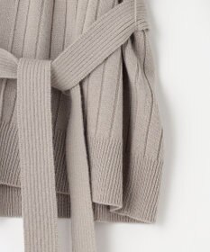 自由区 【洗える】ウールミックス ミドル丈カーディガン