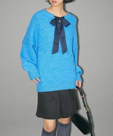 Green Parks ボウタイリボン付きニット