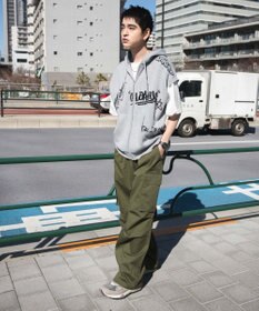 WEGO 【ユニセックス着用ITEM/MLサイズ展開】ジャガードノースリジップパーカー