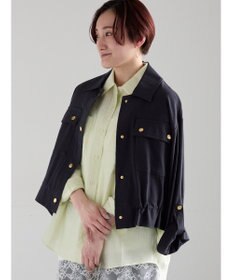 Te chichi リネンライクWポケットジャケット