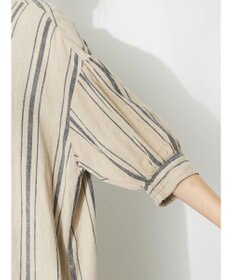 CRAFT STANDARD BOUTIQUE リネンレーヨンストライプワンピース