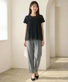 Feroux 【汗ジミが目立たない・洗える】バルーンチュール Tシャツ