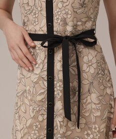 GRACE CONTINENTAL チュールフラワー刺繍ワンピース