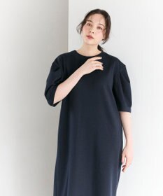 #Newans 【セレモニーにも/洗濯機可】パフスリーブロングワンピース​