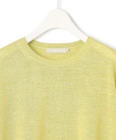 ICB 【洗える】 リネンレーヨンハイゲージ クロップドプルオーバー