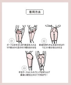 AMPHI ガードル ヒップアップ ヒップまるみをキープ 【Hold Day Girdle ホールドデイガードル】 ロング丈 GYJ169 アンフィ／ワコール