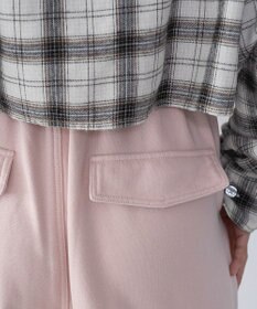 WEGO 【ウエストゴム】リボンカーゴスウェットパンツ