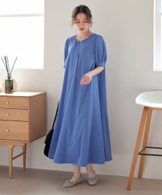 Tiaclasse 【洗える・XSサイズ】裾切替マーメイドフレアワンピース