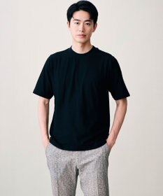 JOSEPH ABBOUD 【オリジナルジャージ生地/サラリ清涼/上質感】コンパクトブロックリンクス ドレス Ｔシャツ