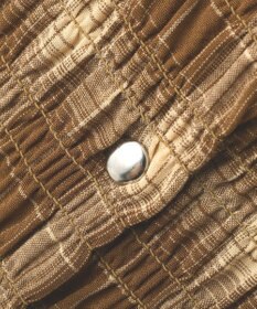 earth music&ecology 【予約】チェックシャーリングブラウス