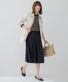 23区 コットンポリエステルギャバジン トレンチコート