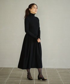 #Newans 【カシミヤ混】フィット＆フレアニットワンピース