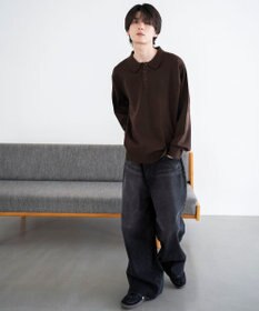 WEGO 【25年秋冬新作/ユニセックス着用ITEM/MLサイズ展開】別注USPOLOニットポロ