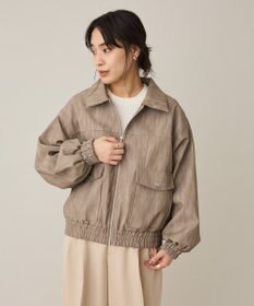 CRAFT STANDARD BOUTIQUE フェイクレザー衿ボアブルゾン