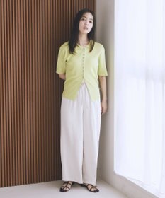 earth music&ecology サテンイージーパンツ