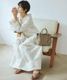 TOPKAPI 【TREASURE TOPKAPI】フロントステッチ レザーミニショルダーバッグ