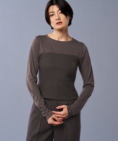 uncrave アルビニスタシフォン ボートネック カットソー（uncrave STANDARD）