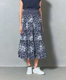 GRACE CONTINENTAL ボタニカルカットワークスカート