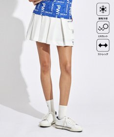 PW CIRCULUS 【UVカット / 接触冷感 / 伸縮性抜群】【WOMEN】フロントプリーツ ゴルフウェア レディース