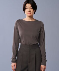 uncrave アルビニスタシフォン ボートネック カットソー（uncrave STANDARD）