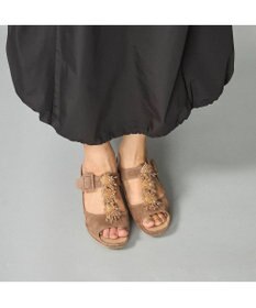 MODE ET JACOMO <D'ICI>ビジュー付きTストラップサンダル