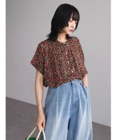 Green Parks アソート柄さらっとレーヨンブラウス
