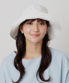 MOONBAT 【洗える】FURLA(フルラ) シャンブレー中つばダウンハット