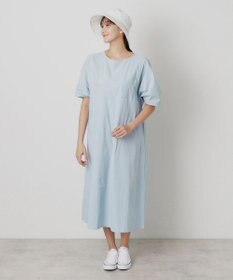 MOONBAT 【洗える】FURLA(フルラ) シャンブレー中つばダウンハット