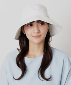 MOONBAT 【洗える】FURLA(フルラ) シャンブレー中つばダウンハット