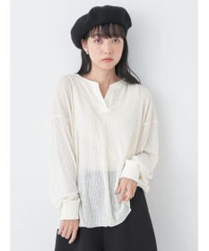 earth music&ecology シアーリブドルマンプルオーバー