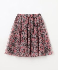 ANY KIDS 花柄 チュール フレア スカート