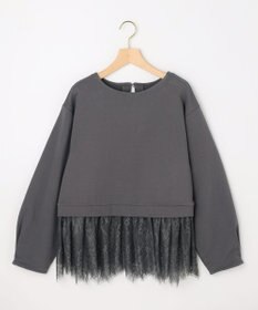 組曲 【先行予約】フレンチテリーレースコンビ カットソー