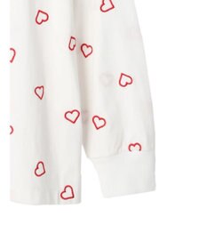 Green Parks ・Ｄｏｕｂｌｅ　Ｆｌａｇｓ　ハート刺繍ロンＴ