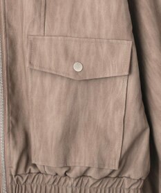 CRAFT STANDARD BOUTIQUE フェイクレザー衿ボアブルゾン