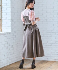 Feroux バッグリボン ジャンパースカート