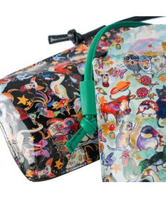 tsumori chisato CARRY 森のどうぶつたち ポーチ スマホポシェット ショルダーケース