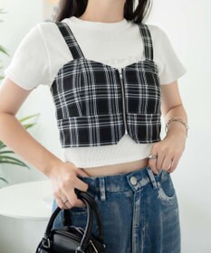 WEGO ジップビスチェ