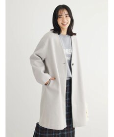 Green Parks 洗えるＶネックミディ丈コート