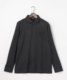 JOSEPH ABBOUD 【キングサイズ・ふっくらあたたかウール100％】ウールダディポロシャツ