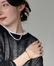 Phoebe メタリックパールチョーカーネックレス/41cm